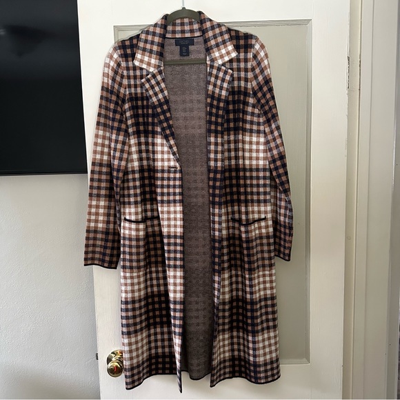 Marshalls Jackets & Coats Marshalls Long Plaid Blazer Poshmark
